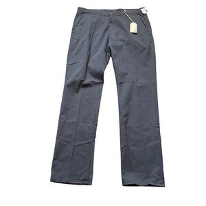 NWT AG Adriano Goldschmied Supply Chino Pants Men's 38 Gray Flat Front Pockets